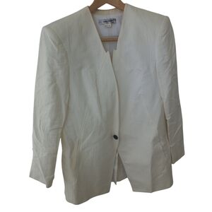 Helmut Lang Women's SW-JK0457 Cream Jacket Size 10 US